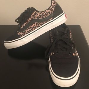 Vans animal print shoes